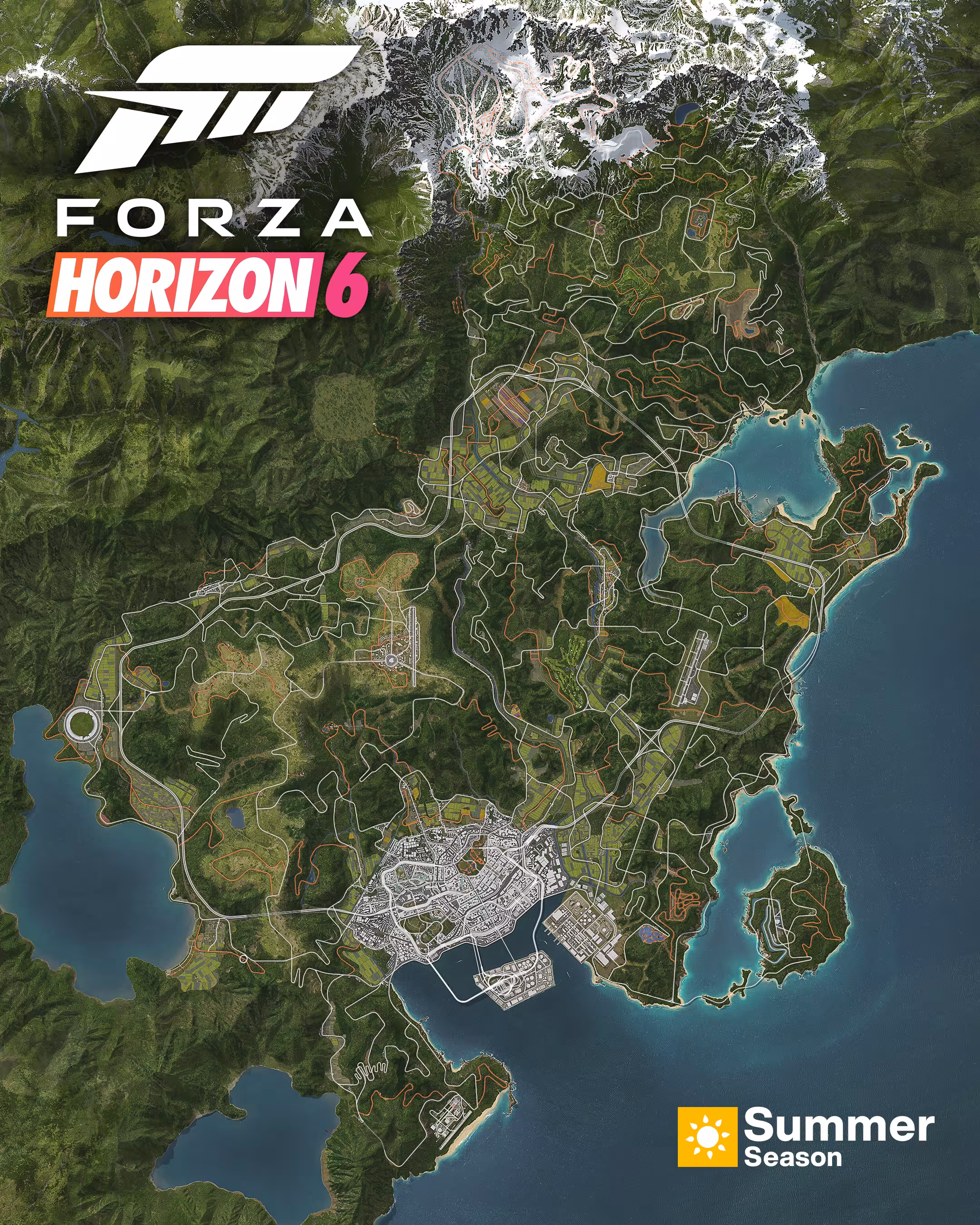 La carte du Japon de FH6